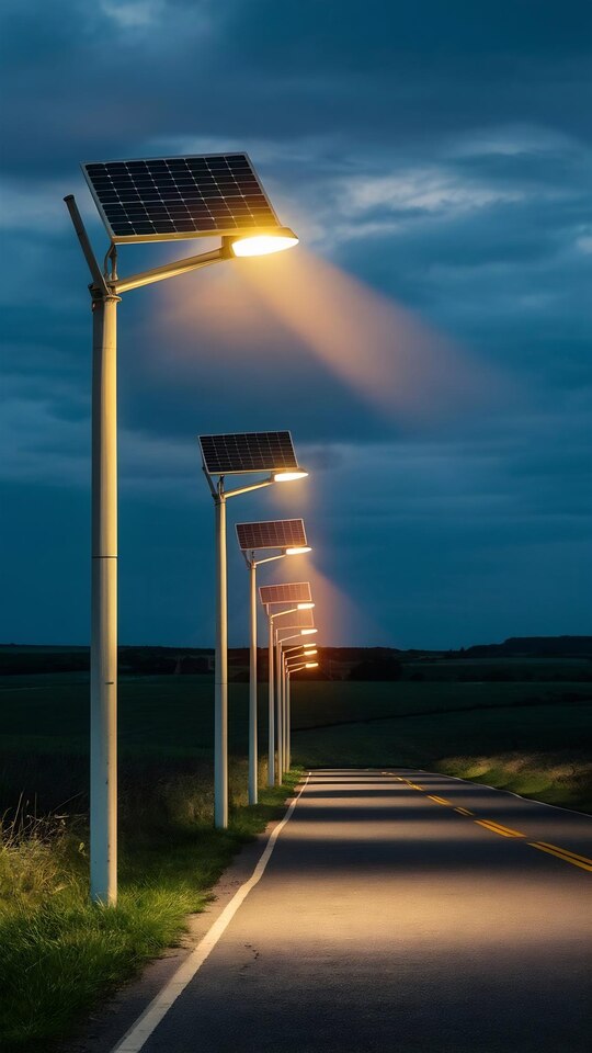 [freepicdownloader.com]-row-solarpowered-street-lights-illuminating-dark-road-countryside-large